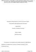 Cover page: Participatory Design Research as a Practice for Systemic Repair: Doing Hand-in-Hand Math Research with Families