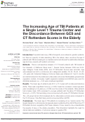 Cover page: The Increasing Age of TBI Patients at a Single Level 1 Trauma Center and the Discordance Between GCS and CT Rotterdam Scores in the Elderly