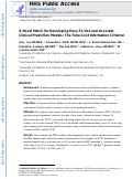 Cover page: A Novel Metric for Developing Easy-to-Use and Accurate Clinical Prediction Models