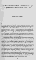 Cover page: The Science of Protection: Gender-based Legal Arguments for the Ten-hour Work Day