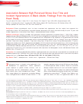 Cover page: Association Between High Perceived Stress Over Time and Incident Hypertension in Black Adults: Findings From the Jackson Heart Study