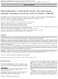 Cover page: Thiazolidinediones, cardiovascular disease and cardiovascular mortality: translating research into action for diabetes (TRIAD)