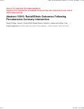 Cover page: Abstract 13910: Racial/Ethnic Outcomes Following Percutaneous Coronary Intervention