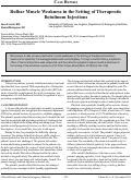 Cover page: Bulbar Muscle Weakness in the Setting of Therapeutic Botulinum Injections