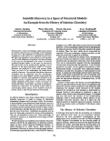 Cover page: Scientific Discovery in a Space of Structural Models : A n Exampl e from the History of Solution Chemistry