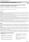 Cover page: Eviction filings during bans on enforcement throughout the COVID-19 pandemic: an interrupted time series analysis.