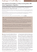 Cover page: Interinstitutional Portability of a Deep Learning Brain MRI Lesion Segmentation Algorithm