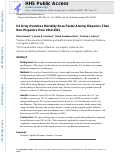 Cover page: US drug overdose mortality rose faster among hispanics than non-hispanics from 2010 to 2021.