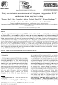 Cover page: Eddy covariance measurement of biogenic oxygenated VOC emissions from hay harvesting