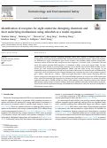 Cover page: Identification of receptors for eight endocrine disrupting chemicals and their underlying mechanisms using zebrafish as a model organism