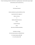 Cover page: Parents’ knowledge, attitudes and behaviors regarding sugar-sweetened beverages in light of the Berkeley Soda Tax (Measure D)