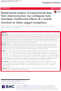 Cover page: Model-based analysis of experimental data from interconnected, row-configured huts elucidates multifaceted effects of a volatile chemical on Aedes aegypti mosquitoes