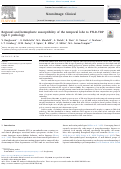 Cover page: Regional and hemispheric susceptibility of the temporal lobe to FTLD-TDP type C pathology