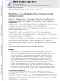 Cover page: Identification of ancestral gnathostome Gli3 enhancers with activity in mammals