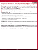 Cover page: Correction: Serine 207 phosphorylated lysyl-tRNA synthetase predicts disease-free survival of non-small-cell lung carcinoma