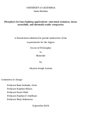 Cover page: Phosphors for laser lighting applications: structural evolution, dense monoliths, and thermally stable composites