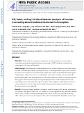 Cover page: Pill, patch or ring? A mixed methods analysis of provider counseling about combined hormonal contraception