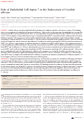 Cover page: Role of Endothelial Cell Septin 7 in the Endocytosis of Candida albicans