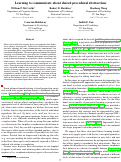 Cover page: Learning to communicate about shared procedural abstractions