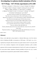 Cover page: Investigating two-photon double ionization of D2 by XUV-Pump -- XUV-Probe experiments at FLASH