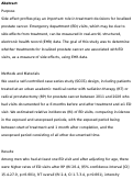 Cover page: Relative Incidence of Emergency Department Visits After Treatment for Prostate Cancer With Radiation Therapy or Radical Prostatectomy