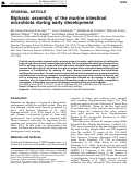 Cover page: Biphasic assembly of the murine intestinal microbiota during early development.
