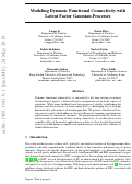 Cover page: Modeling dynamic functional connectivity with latent factor Gaussian processes