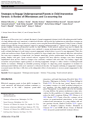 Cover page: Strategies to Engage Underrepresented Parents in Child Intervention Services: A Review of Effectiveness and Co-occurring Use