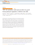 Cover page: TDP-43 facilitates milk lipid secretion by post-transcriptional regulation of Btn1a1 and Xdh