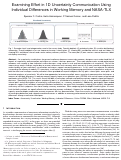 Cover page: Examining Effort in 1D Uncertainty Communication Using Individual Differences in Working Memory and NASA-TLX