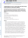 Cover page: Contribution of Loss of Large Fiber Function to Pain in 2 Samples of Oncology Patients