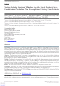 Cover page: Testing Activity Monitors’ Effect on Health: Study Protocol for a Randomized Controlled Trial Among Older Primary Care Patients