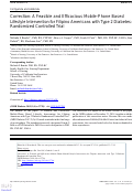 Cover page: Correction: A Feasible and Efficacious Mobile-Phone Based Lifestyle Intervention for Filipino Americans with Type 2 Diabetes: Randomized Controlled Trial