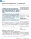 Cover page: Viruses in Nondisinfected Drinking Water from Municipal Wells and Community Incidence of Acute Gastrointestinal Illness