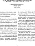 Cover page: Does the Emotional Modulation of Visual Experience Entail the Cognitive Penetrability or Emotional Penetrability of Early Vision?