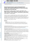 Cover page: Humoral Immune Response against Nontargeted Tumor Antigens after Treatment with Sipuleucel-T and Its Association with Improved Clinical Outcome