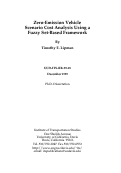 Cover page: Zero-Emission Vehicle Scenario Cost Analysis Using A Fuzzy Set-Based Framework