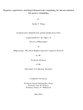 Cover page: Negative capacitance and hyperdimensional computing for unconventional low-power computing