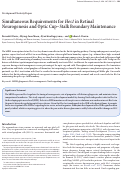 Cover page: Simultaneous Requirements for Hes1 in Retinal Neurogenesis and Optic Cup–Stalk Boundary Maintenance