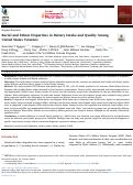 Cover page: Racial and Ethnic Disparities in Dietary Intake and Quality Among United States Veterans.