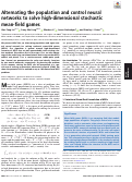 Cover page: Alternating the population and control neural networks to solve high-dimensional stochastic mean-field games