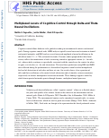 Cover page: Multiplexed Levels of Cognitive Control through Delta and Theta Neural Oscillations