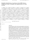 Cover page: Redshift distributions of galaxies in the Dark Energy Survey Science Verification shear catalogue and implications for weak lensing