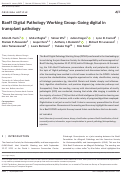 Cover page: Banff Digital Pathology Working Group: Going digital in transplant pathology.