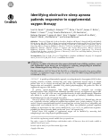 Cover page: Identifying obstructive sleep apnoea patients responsive to supplemental oxygen therapy