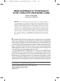 Cover page: Urban Planning and Inter-Group Conflict: Confronting a Fractured Public Interest