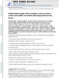 Cover page: Health-Related Quality of Life in Pediatric Acute Recurrent or Chronic Pancreatitis: Association With Biopsychosocial Risk Factors