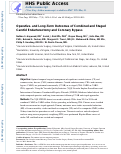 Cover page: Operative and long-term outcomes of combined and staged carotid endarterectomy and coronary bypass.