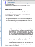 Cover page: Factor Structure of the Children’s Sleep Habits Questionnaire in Young Children with and Without Autism