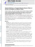 Cover page: Vitamin D Deficiency in Pregnant Ukrainian Women: Effects of Alcohol Consumption on Vitamin D Status.